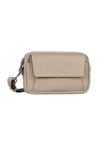 Tom Tailor Damen Umhängetasche "Tilly", beige, Polyurethan, Taschen, aus fein genarbte Lederimitat im Doppelkammer-Modell mit viel Platz