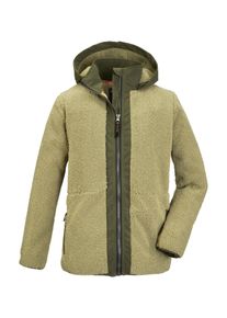 Killtec Kinder Fleecejacke "KOW 129 BYS FLC JCKT", grün, sportlich, Gr. 140, 100% Polyester, Jacken