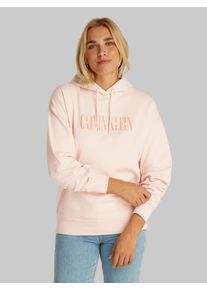 Damen Hoodie "VARSITY CALVIN KLEIN HOODIE", silber, casual, Gr. M, Calvin Klein Jeans, bedruckt, Sweatware, Obermaterial: 100% Baumwolle,