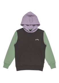 Billabong Kinder Hoodie "Arch Block", grau, Gr. 10, [Hauptstoff] 55% Baumwolle, 25% Baumwolle, 20% Polyester, Sweatshirts