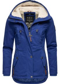 Marikoo Damen Winterjacke "Bikoo", blau, modisch, Gr. XS, Oberstoff: 100% Baumwolle, Futter: 100% Polyester, Wattierung: 100% Polyester, Ärmelfutter: