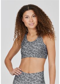 ENDURANCE ATHLECIA ATHLECIA Damen Sport-BH "FRANCE W", Gr. M, grau, 81% Polyester, 19% Elasthan, mehrfarbig, geblümt, feminin, BHs, mit atmungsaktivem Funktionsmaterial