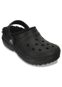 Crocs Kinder Clog "Classic Lined Clog", Gr. 20, schwarz, Croslite, Basic, Schuhe, Kindergartenschuh, Hausschuh mit kuscheligem Futter