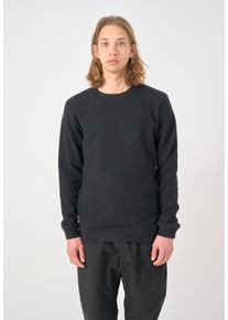 Cleptomanicx Herren Sweatshirt "Noitch", schwarz, casual, Gr. M, unifarben, 45% Wolle, 37% Baumwolle, 18% Polyamid, Sweatshirts, aus gebondeter Wolle