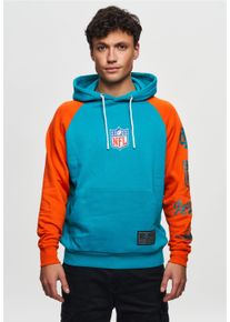 Recovered Herren Kapuzensweatshirt "NFL Dolphins Eastern Div", blau, casual, Gr. S, bedruckt, 100% Baumwolle, Sweatshirts, im zeitlosen Design