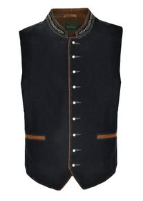JCC Herren Lederweste "3102075Ecom", blau, Gr. 58, Obermaterial: 100% Polyester; Innenfutter: 100% Polyester, Westen