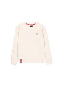 Herren Sweater "Alpha Industries Men - Sweatshirts Basic Sweater Small Logo", weiß, Gr. XXXL, Alpha Industries, Obermaterial: 80% Baumwolle, 20%