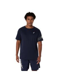 asics Herren Laufshirt "asics ICON SS TOP", schwarz, sportlich, Gr. XXL, unifarben, Stoff, Obermaterial: 100% Polyester, Shirts
