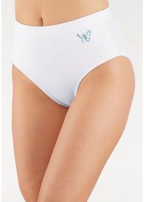 Petite Fleur Damen Formslip, Gr. 32, weiß, Obermaterial: 90% Baumwolle, 10% Elasthan (LYCRA). Miedereinsatz: 90% Polyamid, 10% Elasthan, unifarben,