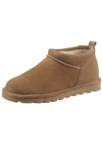 Bearpaw Damen Winterboots "SuperShorty ELLE SHORT", Gr. 37, braun, Veloursleder, unifarben, modisch, Schuhe, Schlupfboots mit wasserabweisender mit