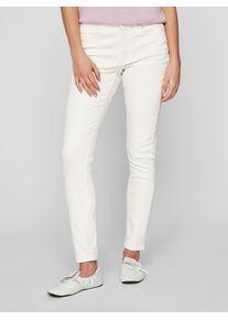Vila Damen Skinny-fit-Jeans "VISARAH RW SKINNY JEANS WHITE EMY-NOOS", weiß, modisch, Gr. XS, unifarben, Denim/Jeans, Obermaterial: 53% Viskose, 29%