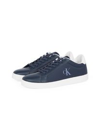 Herren Plateausneaker "3 CUPSOLE PU", Calvin Klein Jeans, Gr. 44, blau, Lederimitat, sportlich, Schuhe, Freizeitschuh, Halbschuh, Schnürschuh mit
