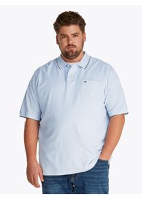 Tommy Hilfiger Big & Tall Herren Poloshirt "BT-POCKET CLASSIC FIT POLO-B", blau, casual, Gr. 5XL, TOMMY HILFIGER BIG & TALL, Piquu00e9, Obermaterial: 100% Baumwolle, Shirts,