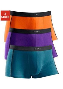 H.I.S. H.I.S Herren Boxer "Boxershorts für Herren", Gr. 3, bunt, Jersey, Obermaterial: 95% Baumwolle, 5% Elasthan, unifarben, Unterhosen, mit schmalen