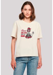 F4NT4STIC Damen T-Shirt "Anti Valentinstag Roses are red", weiß, casual, Gr. XXL, Obermaterial: 100% Baumwolle, Shirts, Premium Qualität
