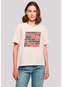 F4NT4STIC Damen T-Shirt "I love you 01001001 Binary Code Valentinstag", pink, casual, Gr. XS, Obermaterial: 100% Baumwolle, Shirts, Premium Qualität