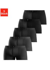 H.I.S. H.I.S Herren Boxer "Boxershorts für Herren", Gr. 3, schwarz, Jersey, Obermaterial: 95% Baumwolle, 5% Elasthan, unifarben, Unterhosen, aus Baumwolle