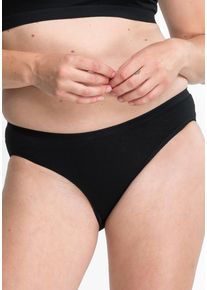 Speidel Damen Bikinislip, Gr. 36, schwarz, Obermaterial: 92% Baumwolle, 8% Elasthan, unifarben, Unterhosen, keine störenden Seitennähte