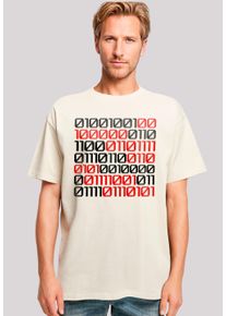 F4NT4STIC Herren T-Shirt "I love you 01001001 Binary Code Valentinstag", beige, casual, Gr. L, Obermaterial: 100% Baumwolle, Shirts, Premium Qualität