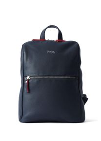 vargu Cityrucksack "Lexa 1", blau, Leder, casual, Rucksäcke, LGW zertifiziertes Leder