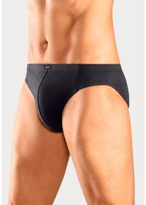 H.I.S. H.I.S Herren Slip "Männer Unterhose", Gr. 3, schwarz, Jersey, Obermaterial: 95% Baumwolle, 5% Elasthan, unifarben, Unterhosen, in Unifarben