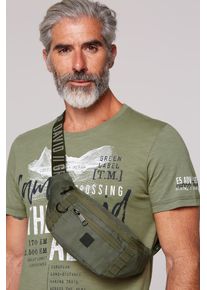 CAMP DAVID Damen Gürteltasche, grün, bedruckt, Polyester, Taschen, mit kleinem Vorfach