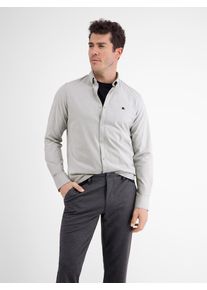 Lerros Herren Langarmhemd "Lerros Unifarbenes Oxfordhemd", grau, Gr. S, 98% Baumwolle, 2% Elasthan, Hemden