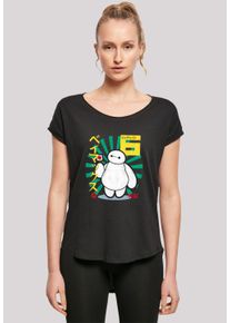 F4NT4STIC Damen T-Shirt "Big Hero 6 Baymax Lollypop", schwarz, casual, Gr. XL, Obermaterial: 100% Baumwolle, Shirts, Premium Qualität