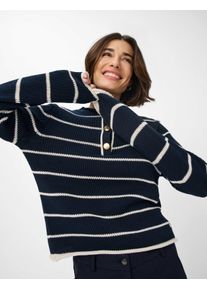 Brax Damen Strickjacke "Style LESLEY", blau, Gr. 36, 100% Baumwolle, Strickjacken