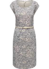 Ragwear Damen Shirtkleid "Lilithe YOUMODO", beige, casual, Gr. L, 50% Baumwolle, 50% Modal, Kleider, stylisches Sommerkleid mit Alloverprint