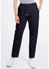 Recover Pants Damen Stoffhose "Corin", blau, Gr. 40, unifarben, 60% Lyocell;37% Baumwolle;3% Elasthan, Hosen, mit Jogg-Pants-Charakter
