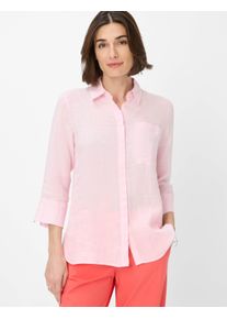 Brax Damen Kurzarmbluse "Style VICKI", rosa, Gr. 38, 100% Leinen, Blusen