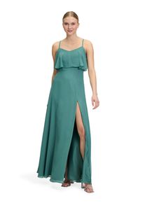 Vera Mont Damen Abendkleid "Vera Mont Abendkleid mit Volant", grün, Gr. 40, Chiffon, Obermaterial: 100% Polyester. Futter: 100% Polyester., Kleider,