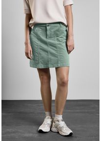 Street One Damen Cordrock, grün, casual, Gr. 42, unifarben, Cord, 98% Baumwolle, 2% Elasthan, Röcke, aus Baumwolle mit Stretchanteil