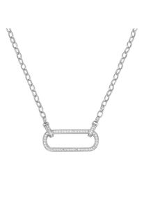 Damen Collier "mit Zirkonia, Silber 925", 45cm, Silber 925 (Sterlingsilber), silber, Giorgio Martello MILANO, Silber 925 (Sterlingsilber), Halsketten