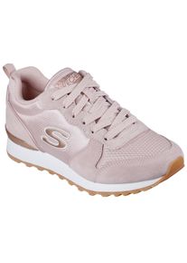 Skechers Damen Sneaker "OG 85 - GOLDN GURL", Gr. 35, rosa, Veloursleder, Textil, Synthetik, sportlich, Schuhe, Schnürschuh,