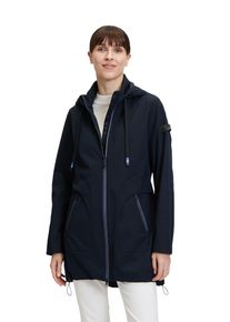 Betty Barclay Damen Outdoorjacke "Betty Barclay Outdoorjacke mit abnehmbarer Kapuze", blau, sportlich, Gr. 44, Obermaterial: 88% Polyester, 12%