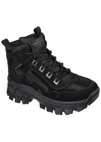 Skechers Damen Schnürboots "HI-RYZE-GAWKERS", Gr. 36, schwarz, Leder, unifarben, casual, Schuhe, Trekking Stiefel, Winterstiefel mit robuster
