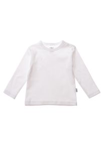 Liliput Jungen Langarmshirt "weiß, schilf und hellblau", bunt, Gr. 86, unifarben, 100% Baumwolle, Shirts, mit Druckknöpfen auf der Schulter