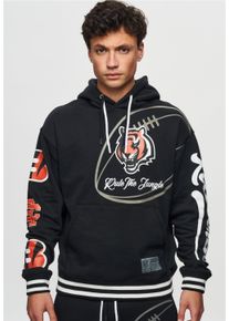 Recovered Herren Kapuzensweatshirt "NFL Bengals Rule The Jungle", schwarz, Gr. XXXL, bedruckt, 100% Baumwolle, Sweatshirts, für Cincinnati