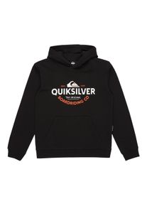 Quiksilver Kinder Hoodie "Typed Out", schwarz, Gr. 12, [Hauptstoff] 55% Baumwolle, 45% Polyester, Sweatshirts