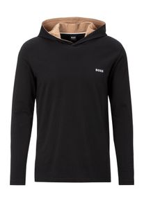 BOSS Herren Sweatshirt "Mix&Match LS-Shirt H", Gr. XL, schwarz, Single Jersey, Obermaterial: 95% Baumwolle, 5% Elasthan, casual, Sweatshirts, in