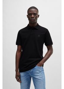BOSS Orange Herren Poloshirt "Passenger", schwarz, casual, Gr. XXL, unifarben, Jersey, Obermaterial: 95% Baumwolle, 5% Elasthan, Shirts, mit