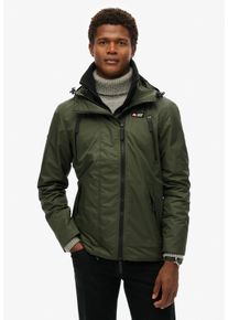 Superdry Herren Outdoorjacke "HOODED MTN WINDBREAKER JACKET", grün, modisch, Gr. XXL, unifarben, Web, Obermaterial: 100% Polyester, Jacken