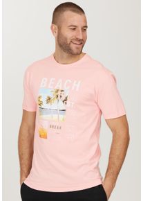 CRUZ Herren T-Shirt "Thomsson", pink, sportlich, Gr. XXXL, mehrfarbig, 100% Baumwolle, Shirts, im sommerlichen Design