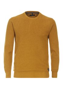 Casamoda Herren Strickpullover "Casamoda Pullover uni", gelb, Gr. XXL, 100% Baumwolle, Pullover