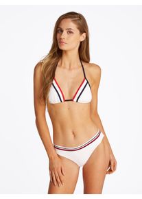 Damen Triangel-Bikini-Top "TRIANGLE RP", weiß, casual, Gr. XL, Tommy Hilfiger Swimwear, unifarben mit Farbeinsätzen, Polyamid, Bikini-Oberteile, mit