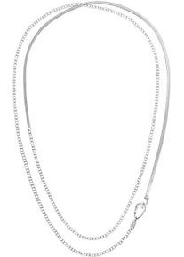 Calvin Klein Damen Edelstahlkette "CK FLOW, 35000592", Edelstahl, L: 106cm B: 3mm, silber, Edelstahl, B:3mm, Halsketten