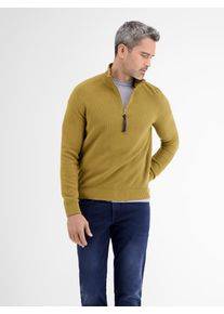 Lerros Herren Strickpullover "Lerros Strickpullover, Troyerstyle", braun, Gr. S, 100% Baumwolle, Pullover