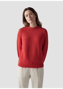 Lecomte Damen Strickpullover "Lecomte Modischer Strickpullover", rot, feminin, Gr. 42, unifarben, 60%Baumwolle 40%Polyacryl, Pullover